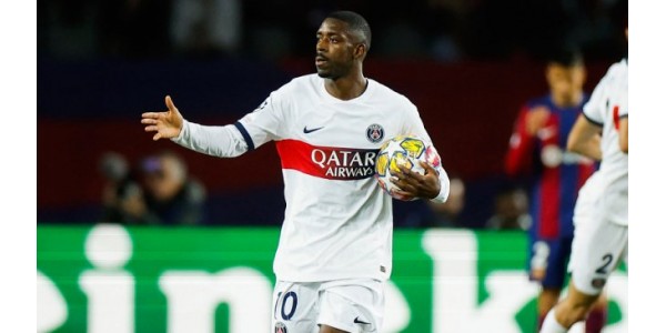 Ousmane Dembélé não se deixa afetar pelas emoções durante o jogo Ousmane Dembélé não se deixa afetar pelas emoções durante o jogo